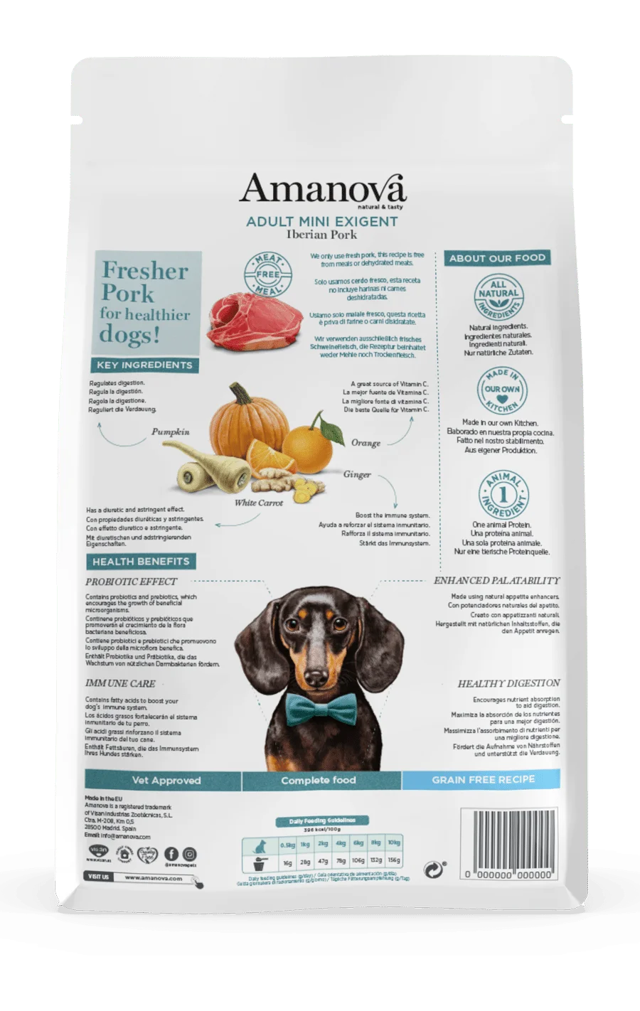 Amanova - Adult mini exigent - Iberian Pork - Maiale iberico fresco