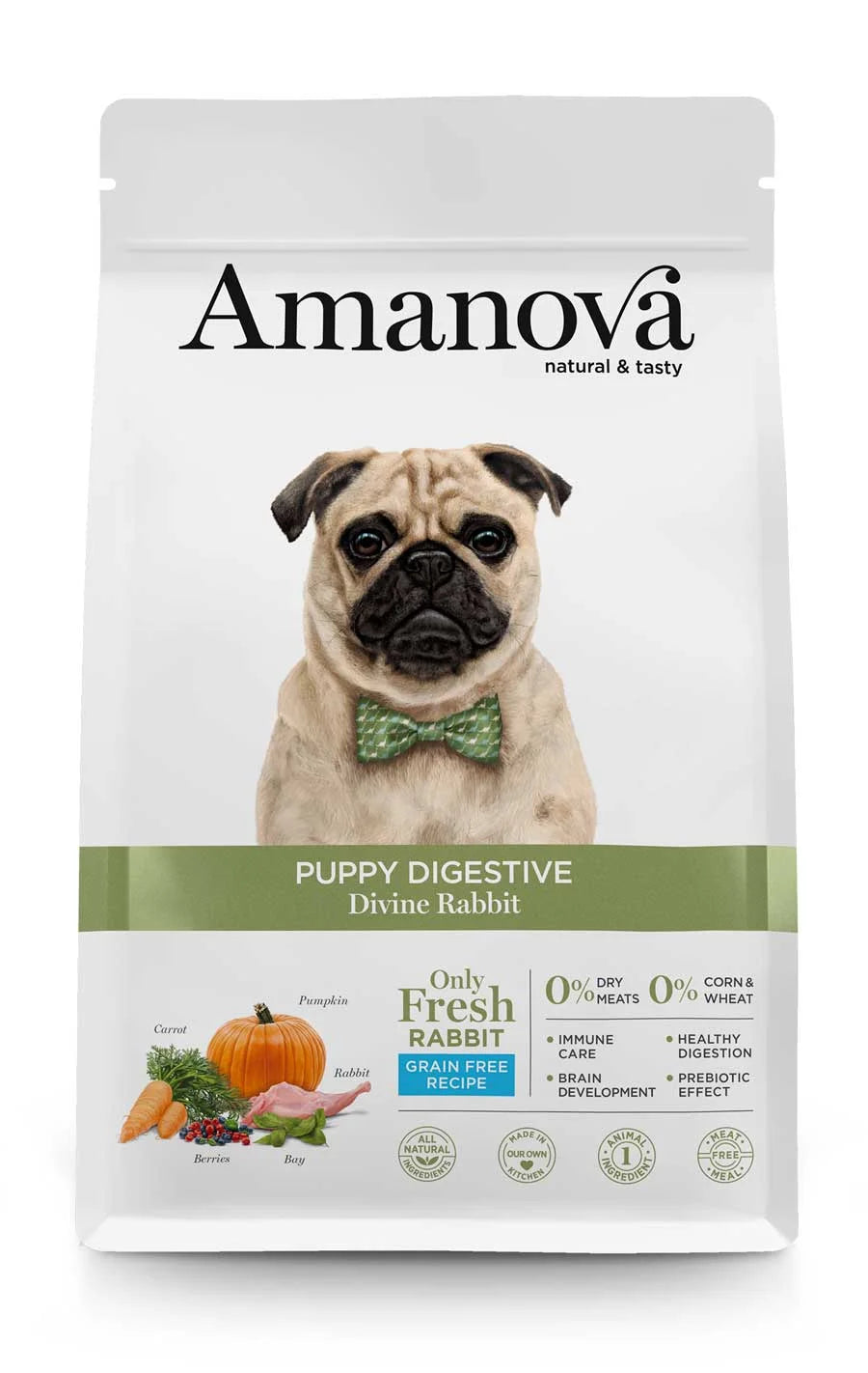 Amanova - Puppy digestive - Divine Rabbit - Coniglio fresco