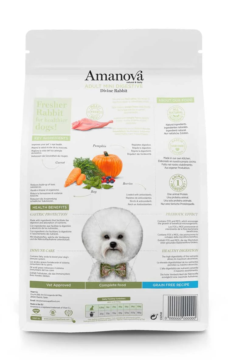 Amanova - Adult mini digestive - Divine Rabbit - Coniglio fresco
