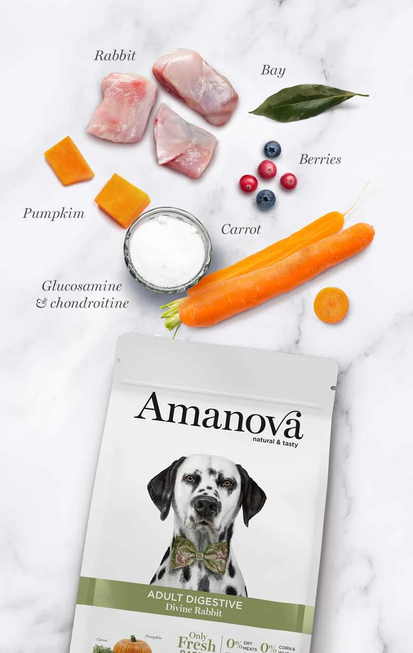 Amanova - Adult digestive - Divine rabbit - Coniglio fresco