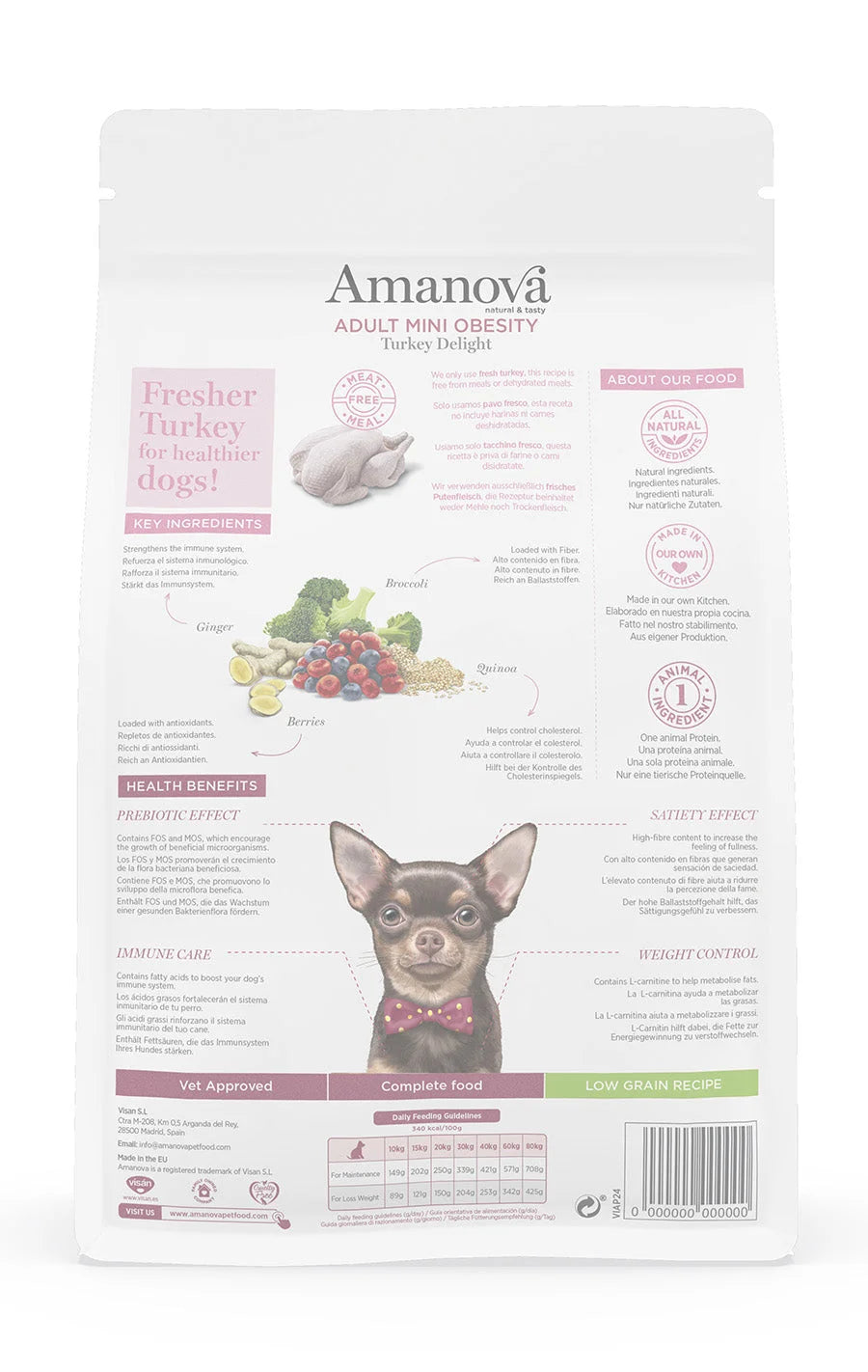Amanova - Adult mini obesity - Turkey Delight - Tacchino fresco