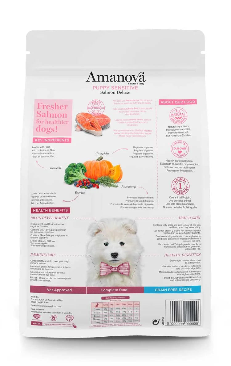 Amanova - Puppy sensitive - Salmon Deluxe - Salmone fresco