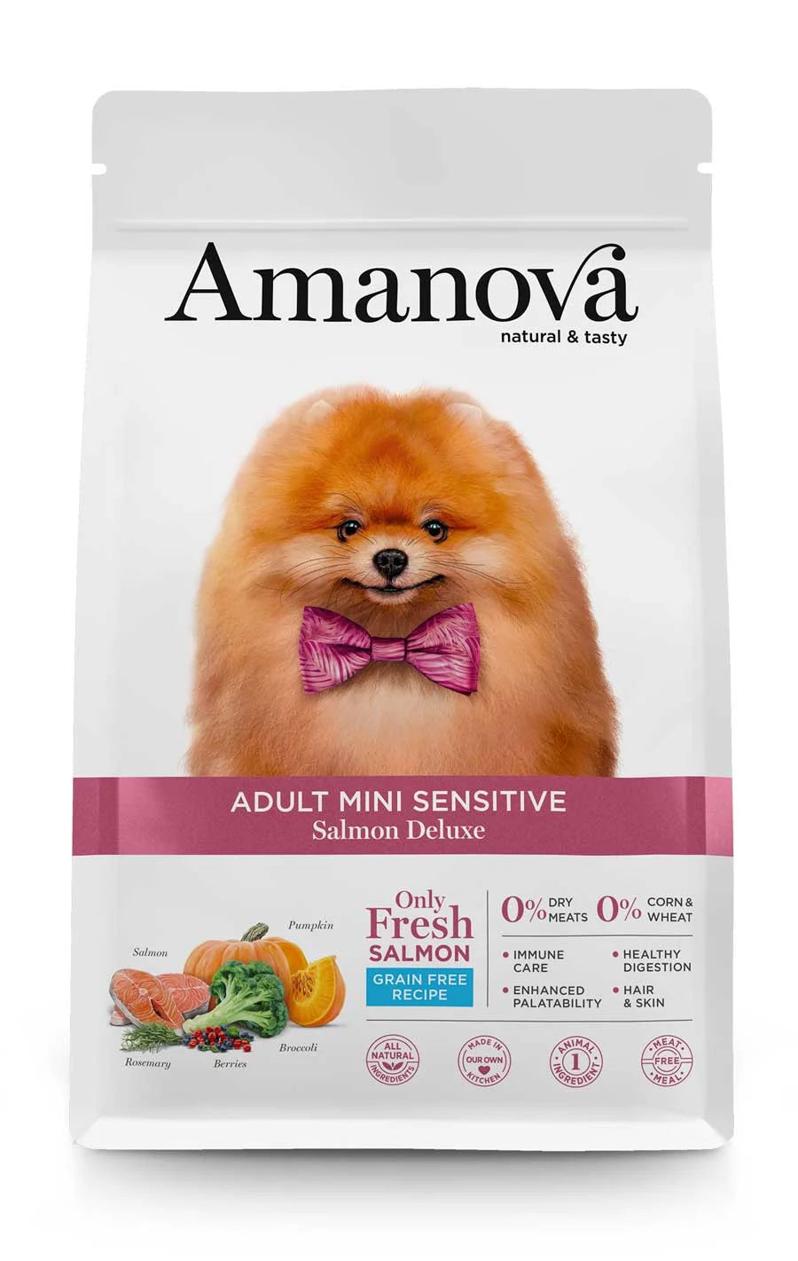 Amanova - Adult mini sensitive - Salmon Deluxe - Salmone fresco