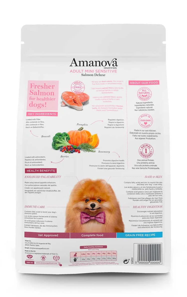Amanova - Adult mini sensitive - Salmon Deluxe - Salmone fresco