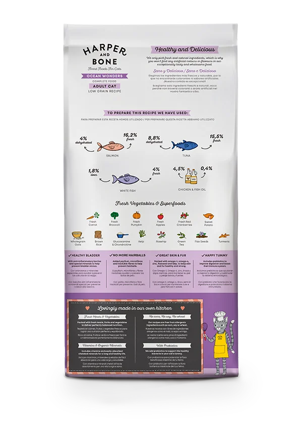 Harper & Bone - Adult Cat - Ocean wonders - Tonno, pesce e salmone