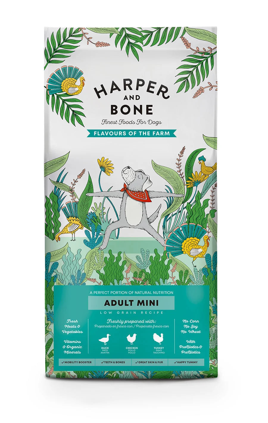 Harper & Bone - Adult mini - Flavours of the farm - Anatra, pollo e tacchino