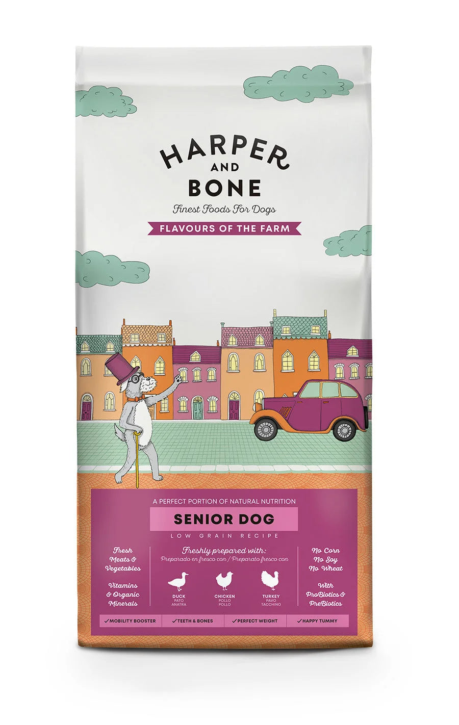 Harper & Bone - Senior dog - Flavours of the farm - Anatra, pollo e tacchino