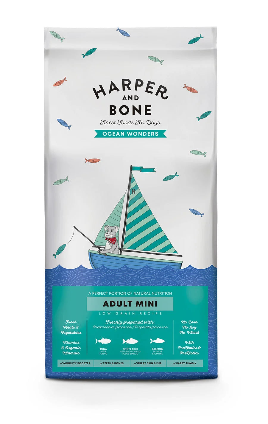 Harper & Bone - Adult mini - Ocean wonders - Tonno, pesce bianco e salmone