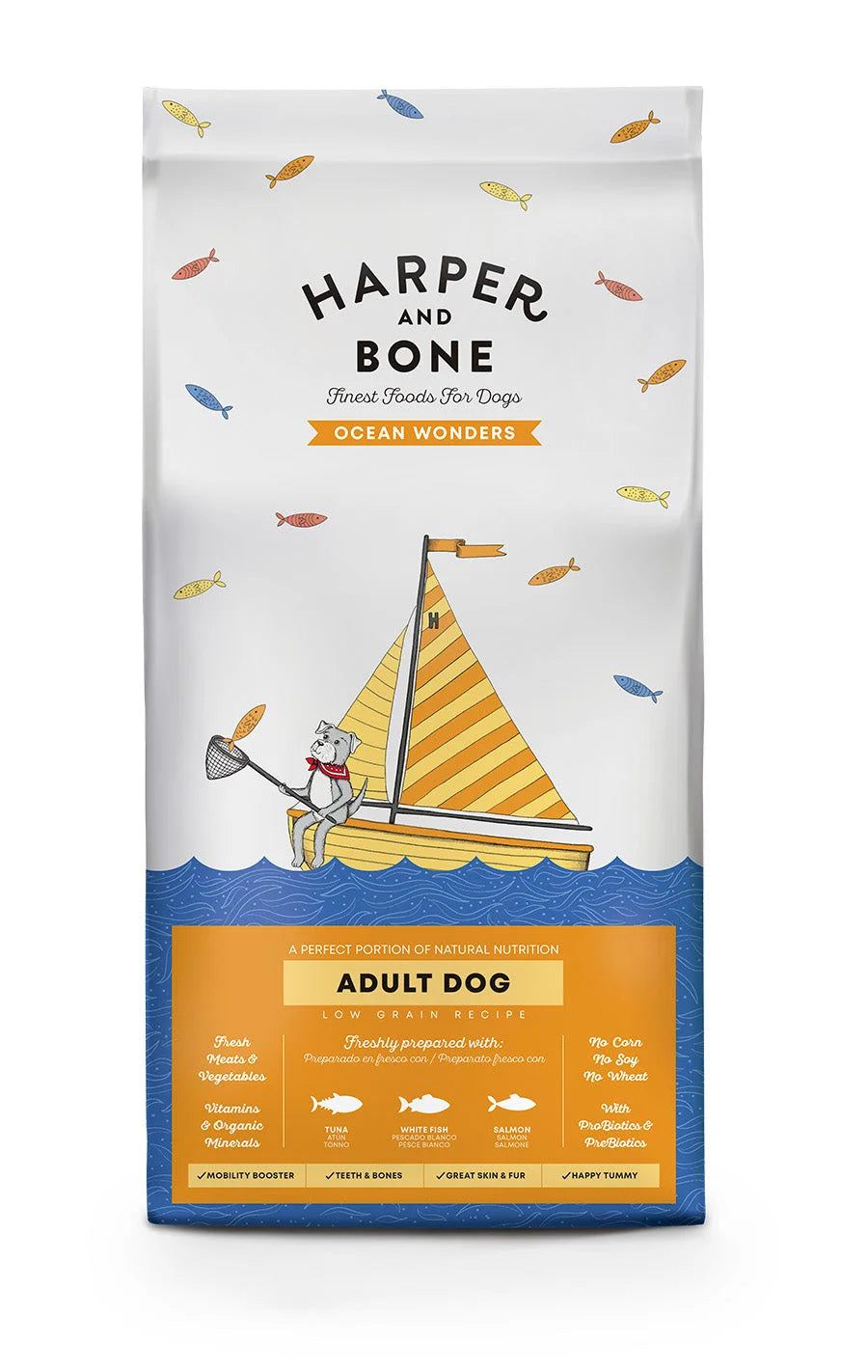 Harper & Bone - Adult dog - Ocean wonders - Tonno, pesce e salmone