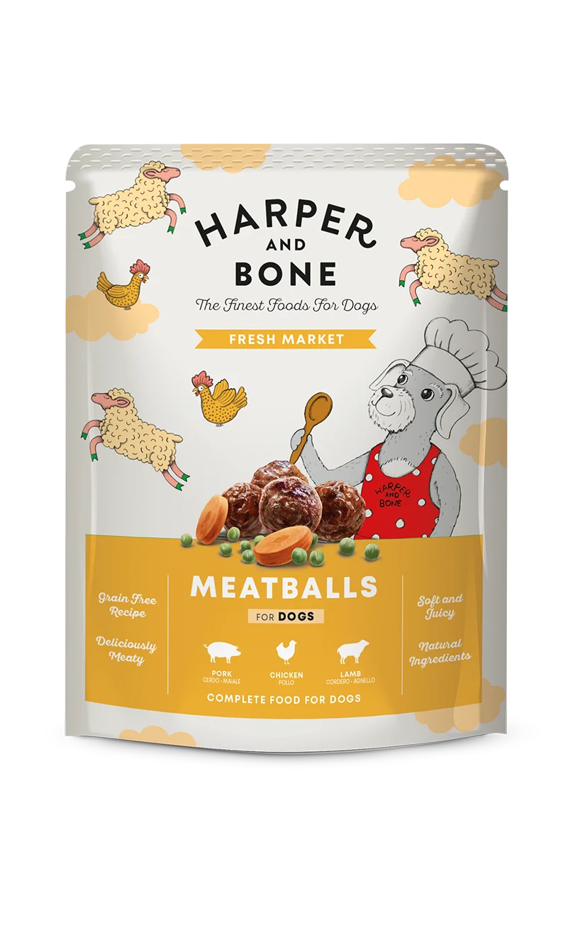 Polpette per cani - Fresh Market - Maiale Iberico, Pollo e Agnello - 300 g