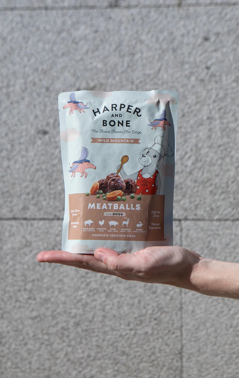 Polpette per cani - Wild Mountains - Cinghiale, maiale iberico, pollo, coniglio e cervo - 300 g